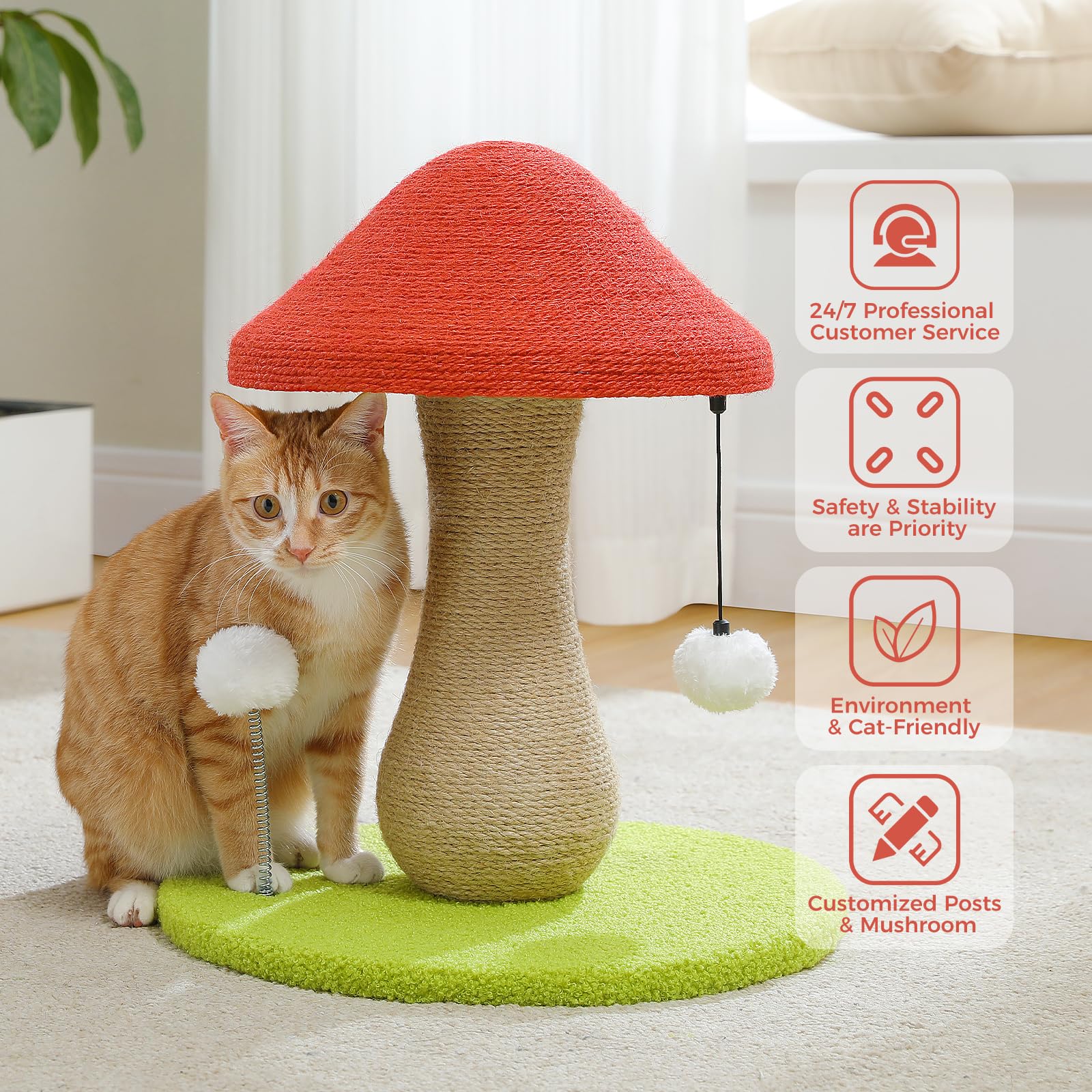 PETEPELA usage intérieur - post de grattage sûr et durable pour chats