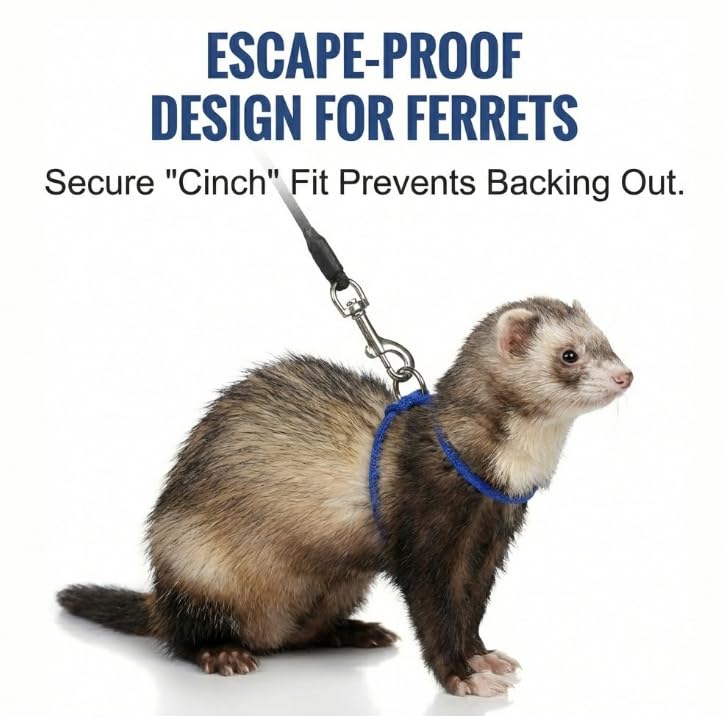 PetEscape harnais ultra léger 13 g pour petites sorties extérieures