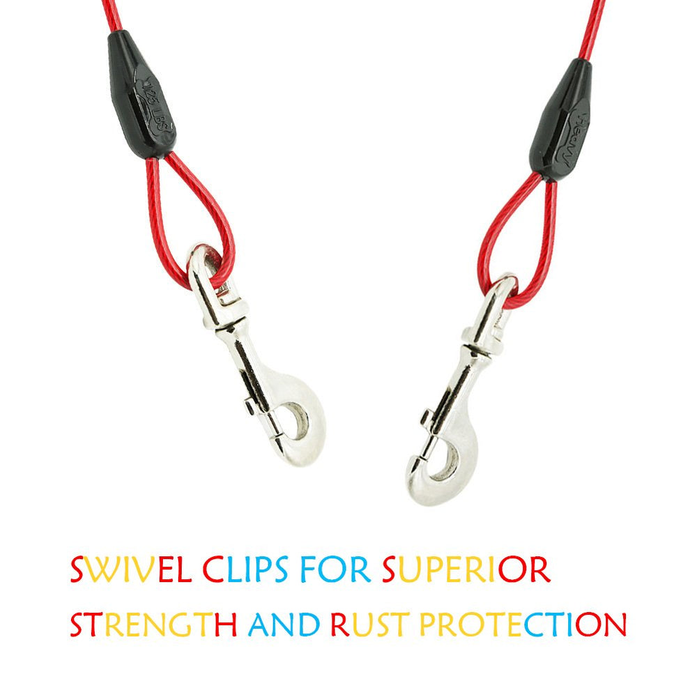 Attaches anti-rouille Petest en bout du câble pour fixation fiable.