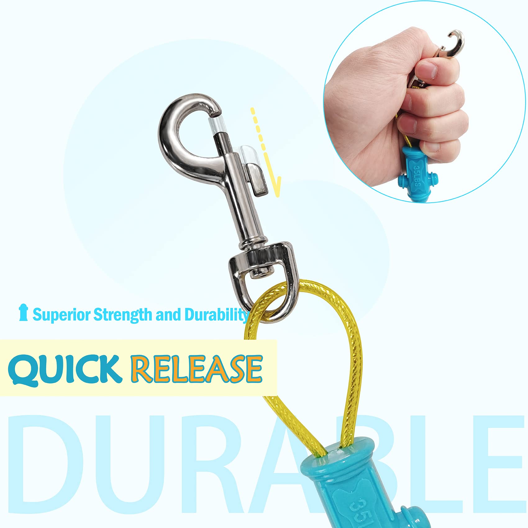 Attaches en acier Petest anti-rouille pour un montage fiable.