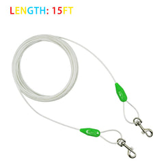 Petest câble en acier avec clip pivotant pour durabilité.
