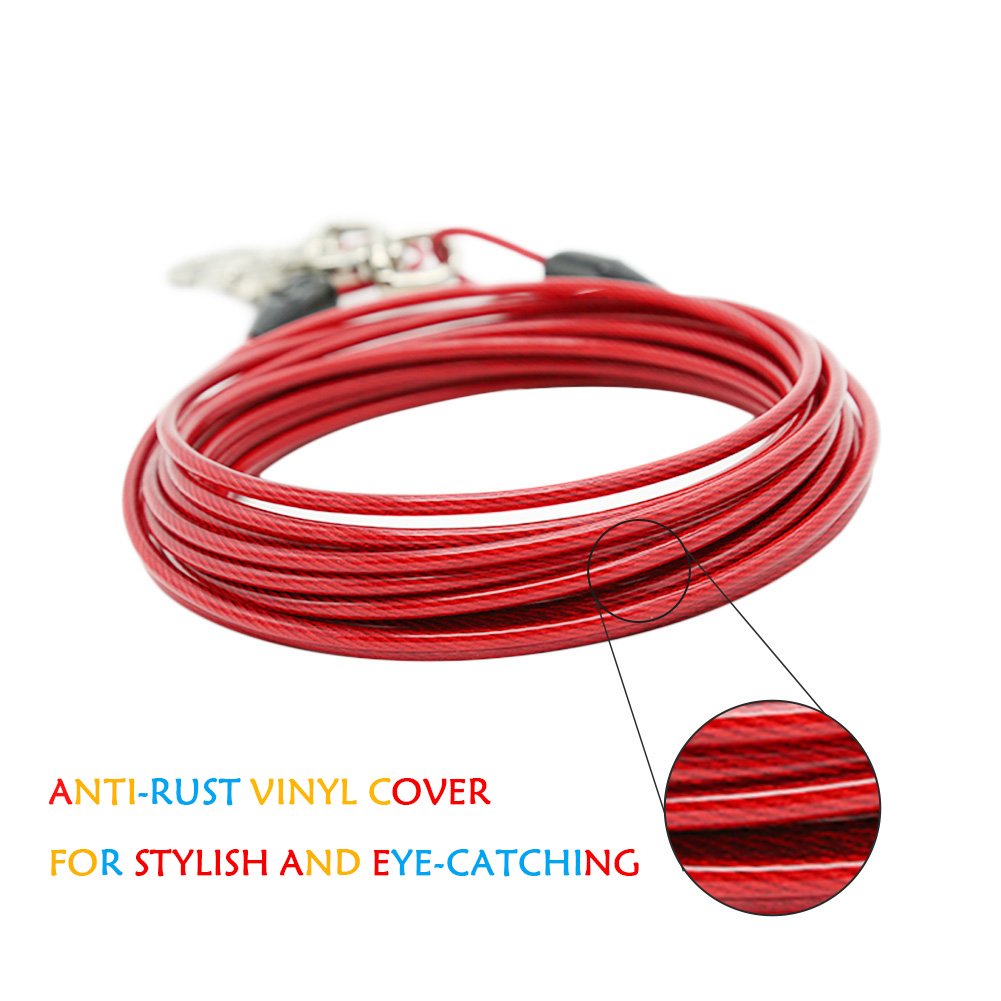 Câble en acier Petest avec attaches rotation pour connexion fluide.