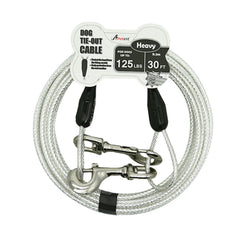 Petest câble d'attache 30 pieds pour chien, sécurité et fiabilité.