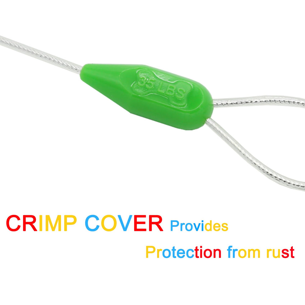 Petest système crimp protège les extrémités du câble.