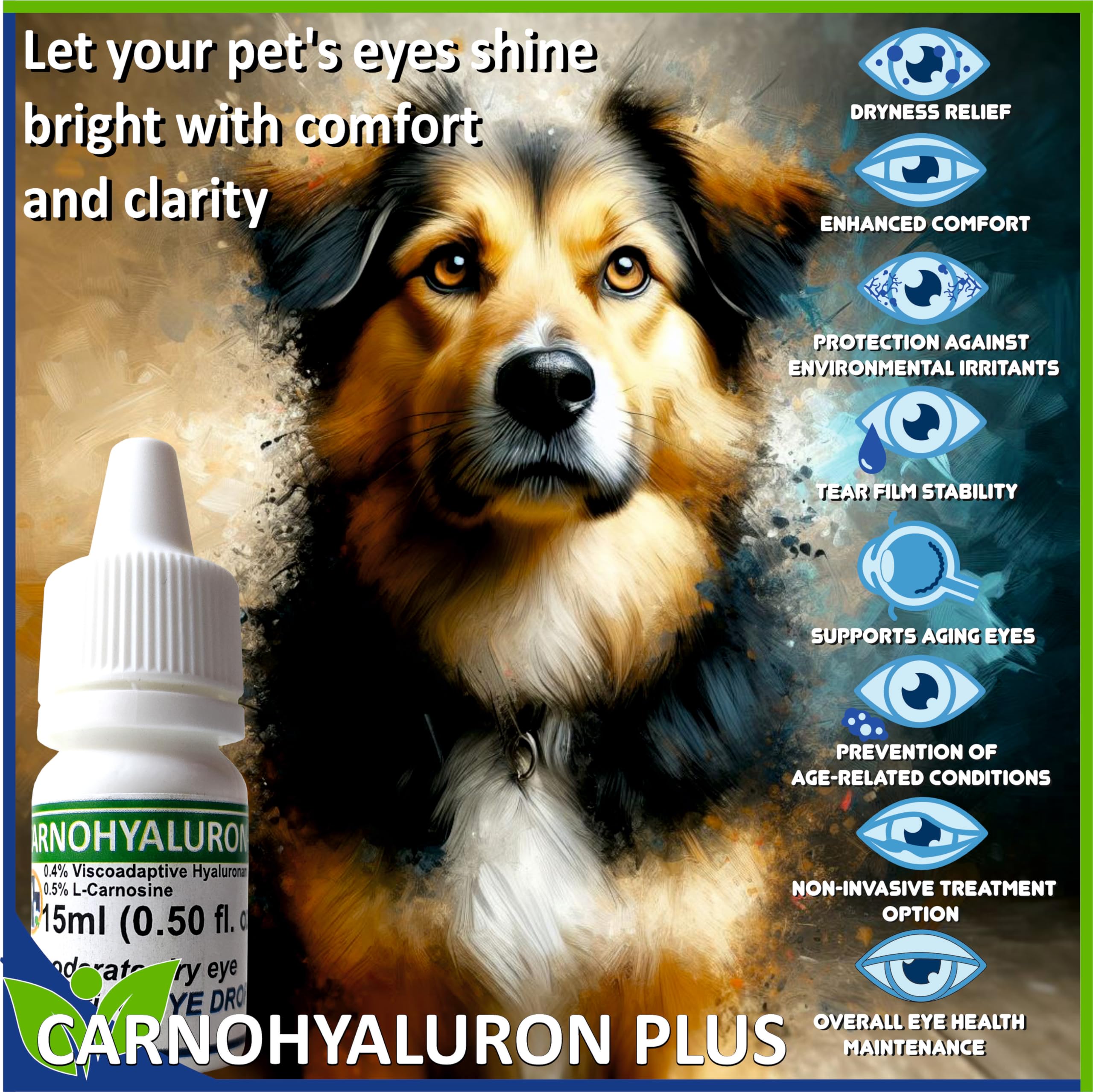 Confort visuel des yeux d’animaux grâce à PetEye.