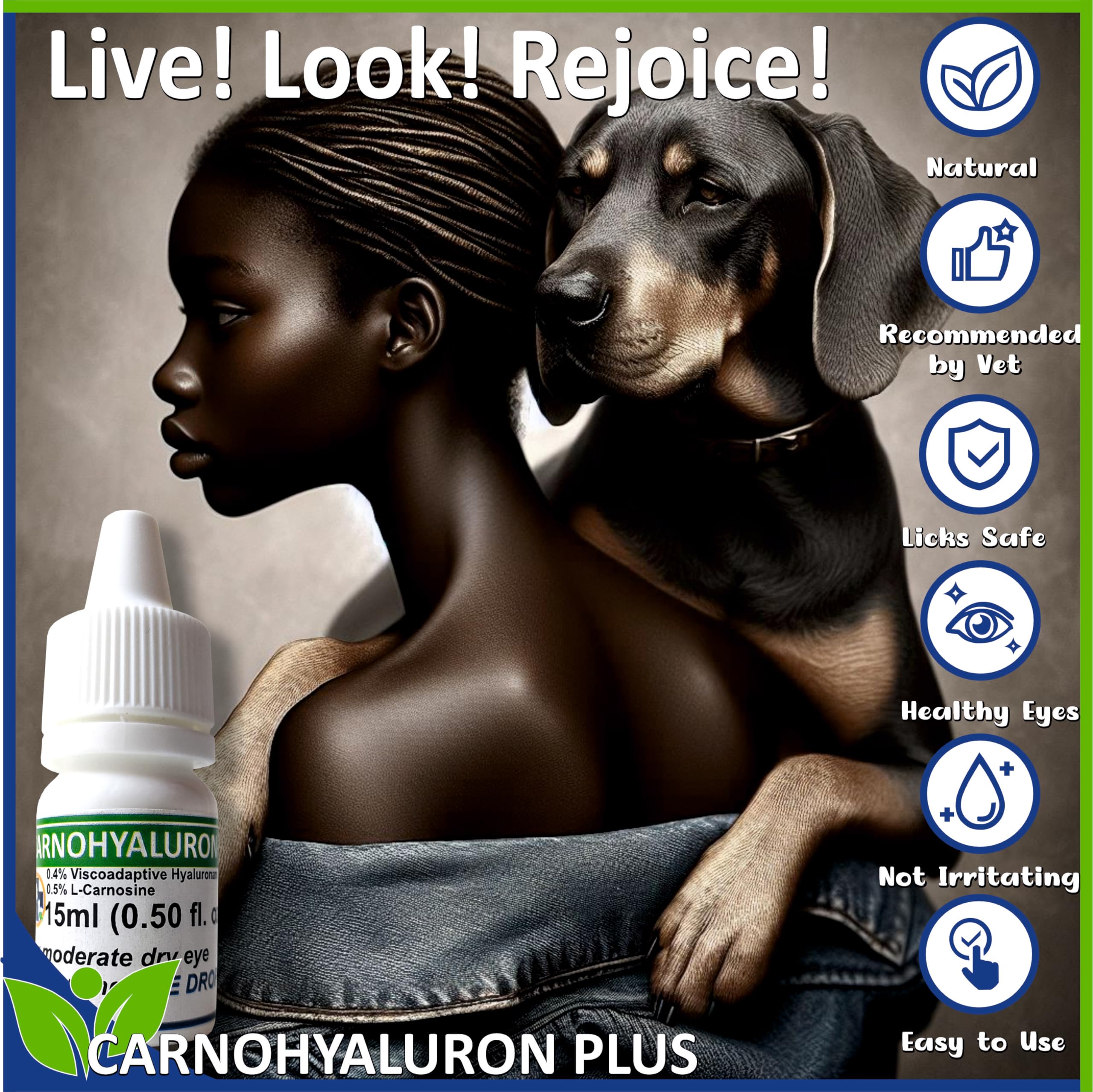 Utilisation quotidienne PetEye pour les yeux des animaux domestiques.