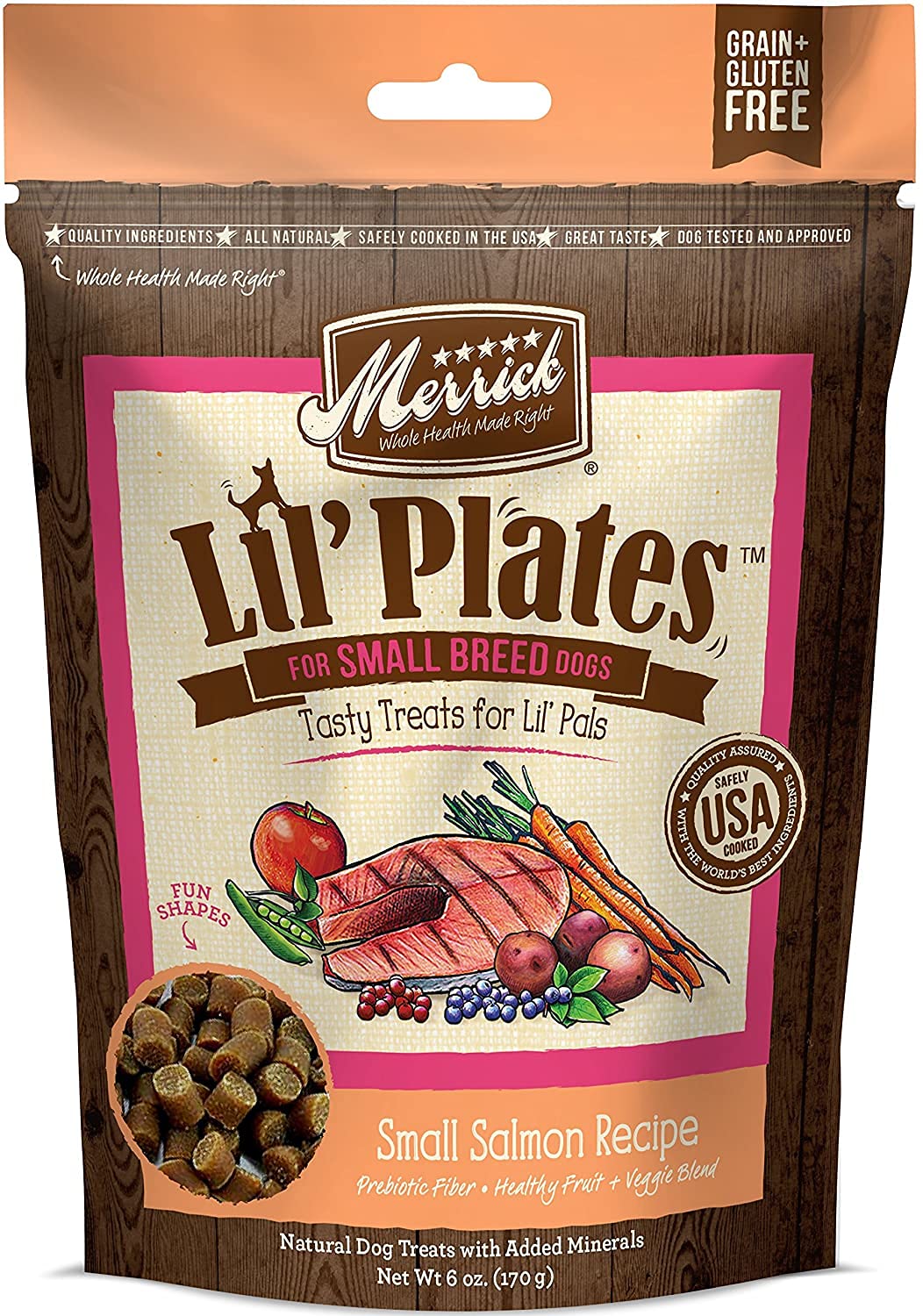Merrick Lil Plates boeuf : bouchées souples pour chiots gourmands et joueurs