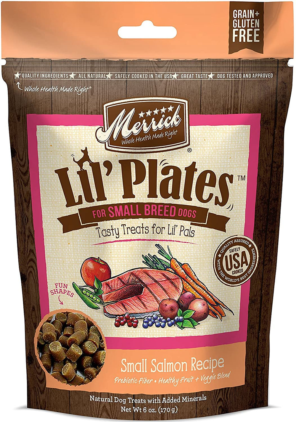 Merrick Lil Plates boeuf : bouchées souples pour chiots gourmands et joueurs