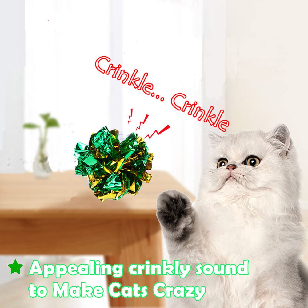 PETFAVORITES: jouet balles interactif crinkle pour chats et chatons