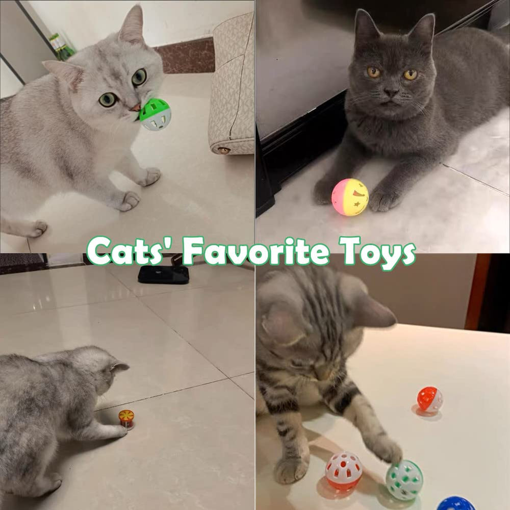 Ensemble de 10 balles jingle PETFAVORITES pour sessions variées de jeu.