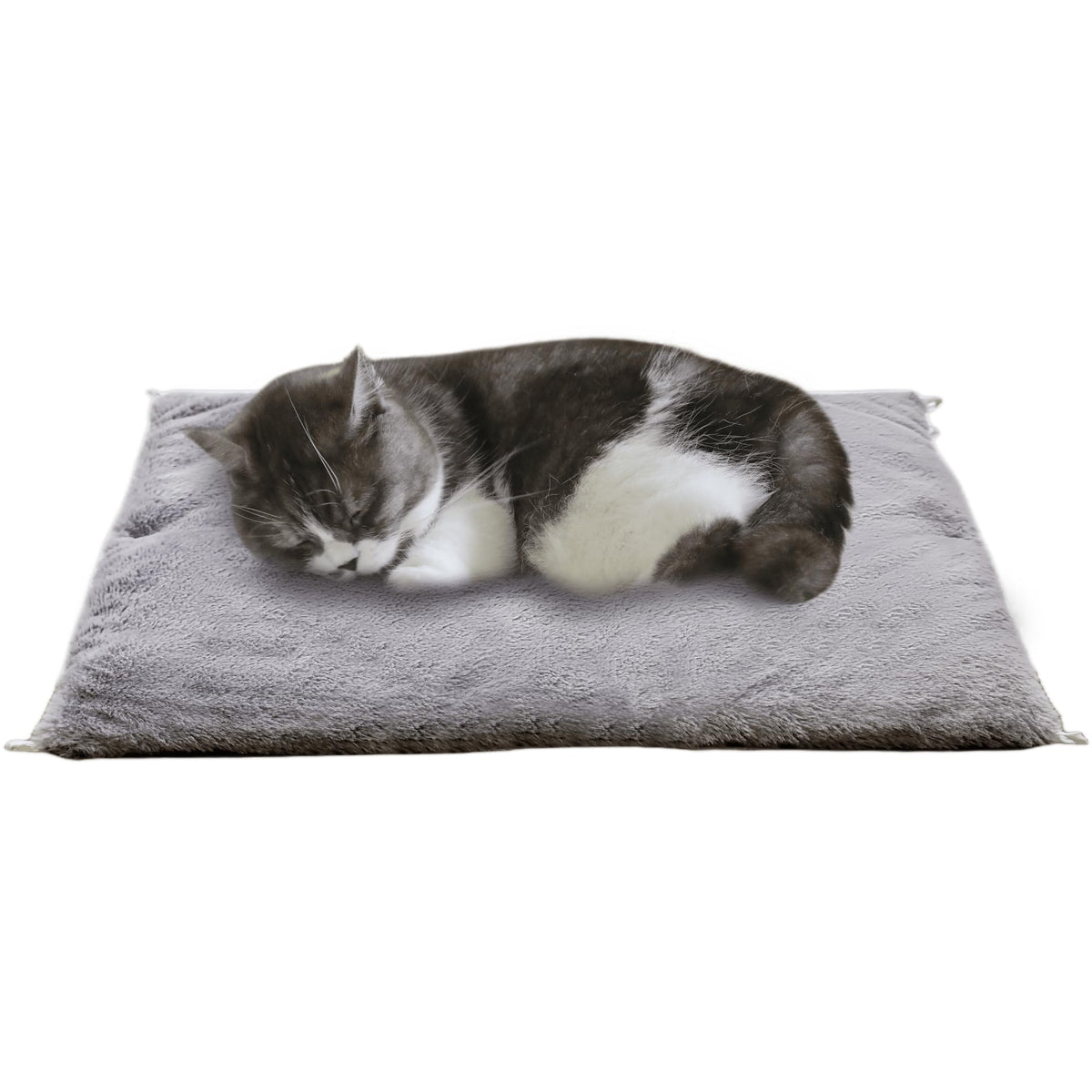 Tapis chauffant Petfelix 24x20, chaleur douce pour chats, usage intérieur ou extérieur.