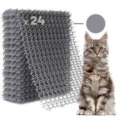 Petfolio Tapis anti-chat 24 pièces, vue générale, éloigne les chats des zones sensibles.