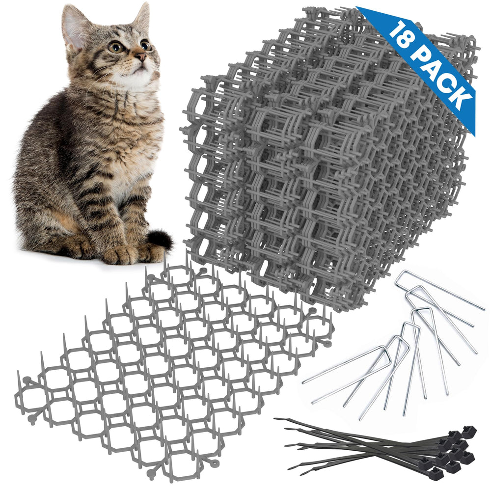 Petfolio-tapis anti-chat avec épines d'un pouce pour protéger les plantes et zones sensibles.