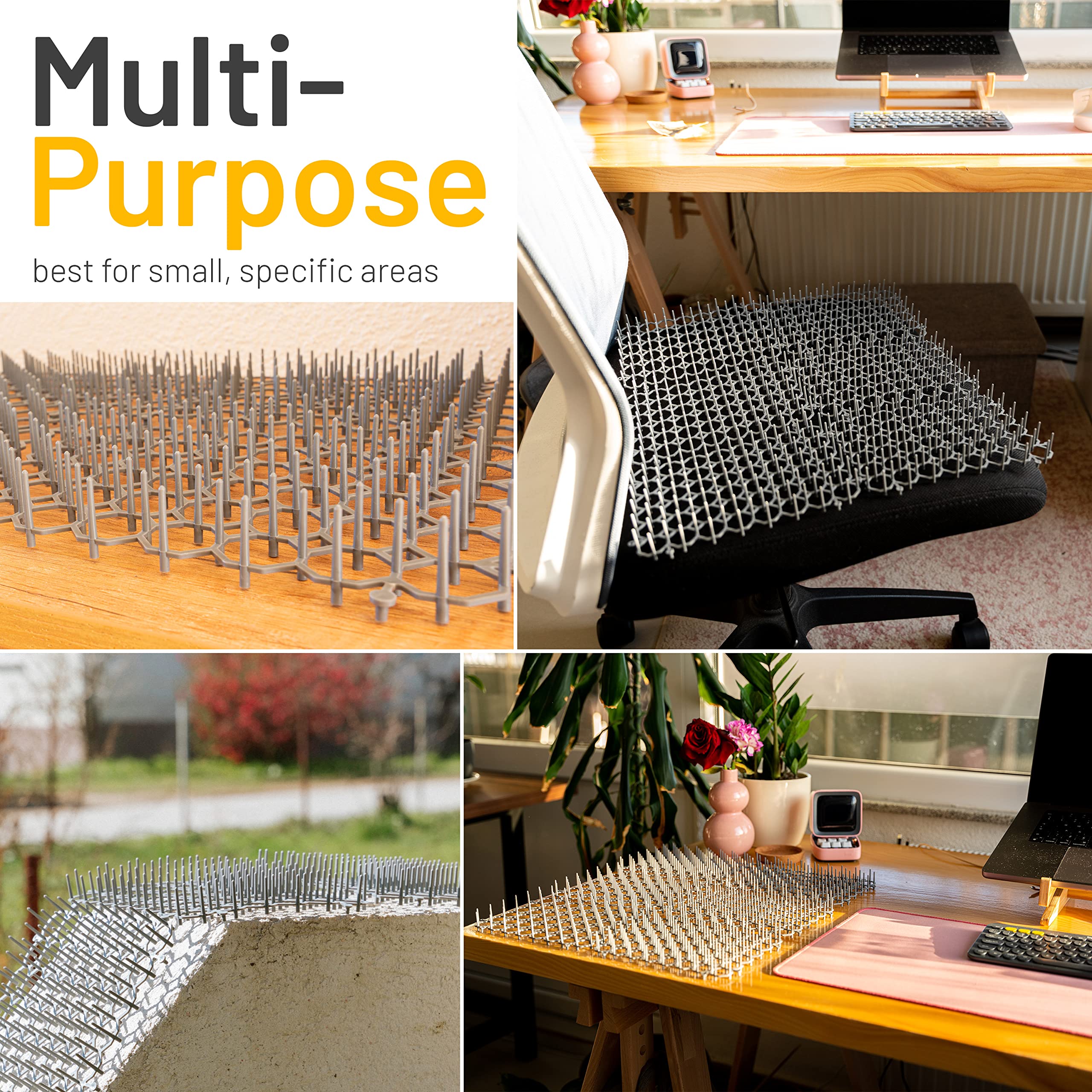 Protection des plantes et sols grâce au tapis Petfolio anti-chat.