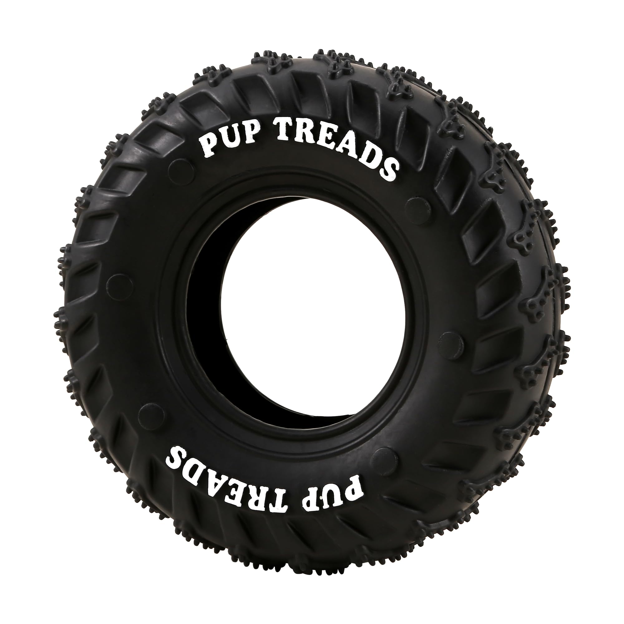 Jouet durable PETFROH en forme de pneu pour chiens mordeurs.