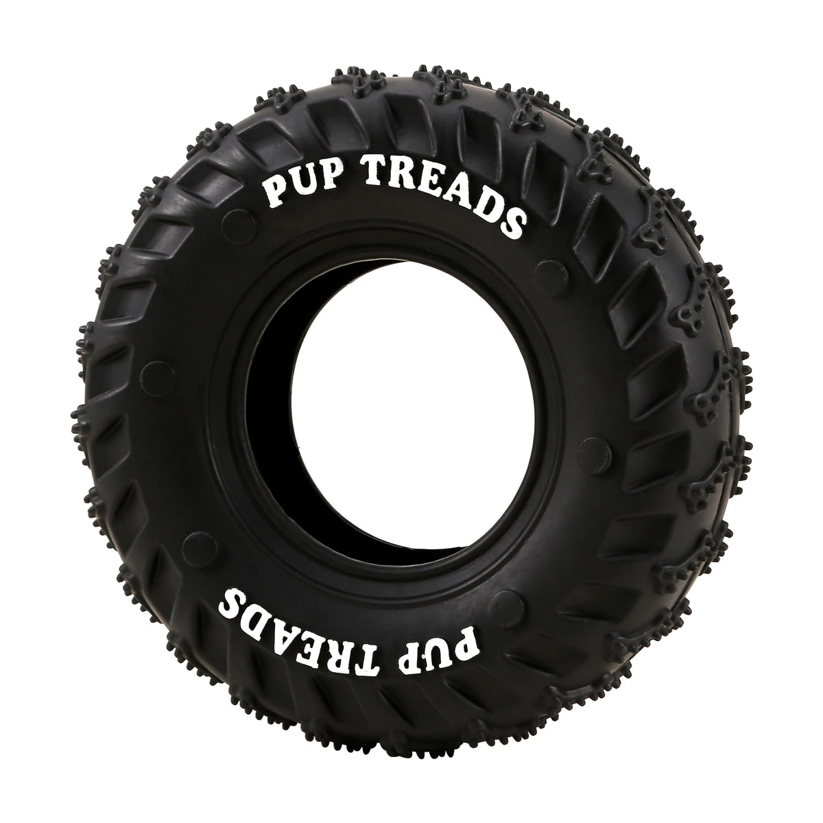 Jouet durable PETFROH en forme de pneu pour chiens mordeurs.