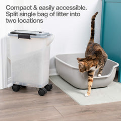 PetFusion BetterBin avec verrouillage assurant sécurité et propreté du contenu.