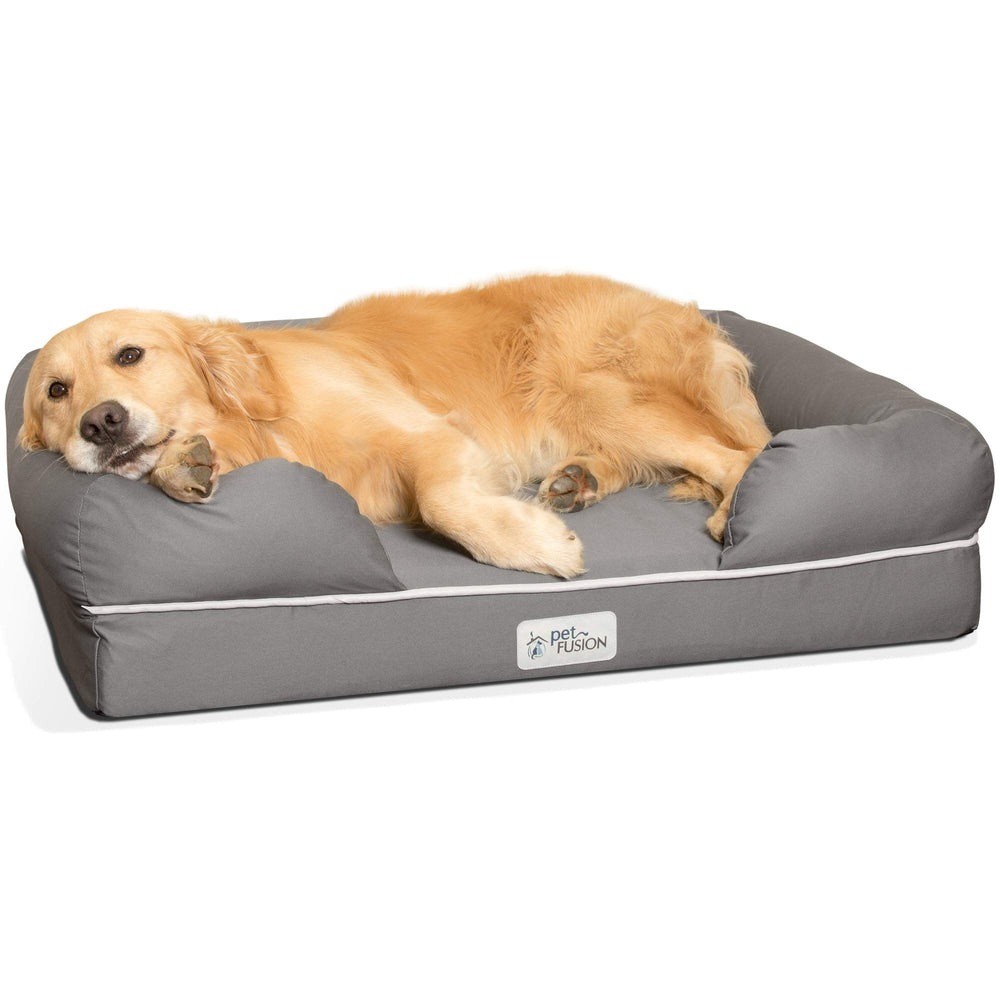 Lit PetFusion Ultimate avec mousse mémoire orthopédique pour soutien des articulations.
