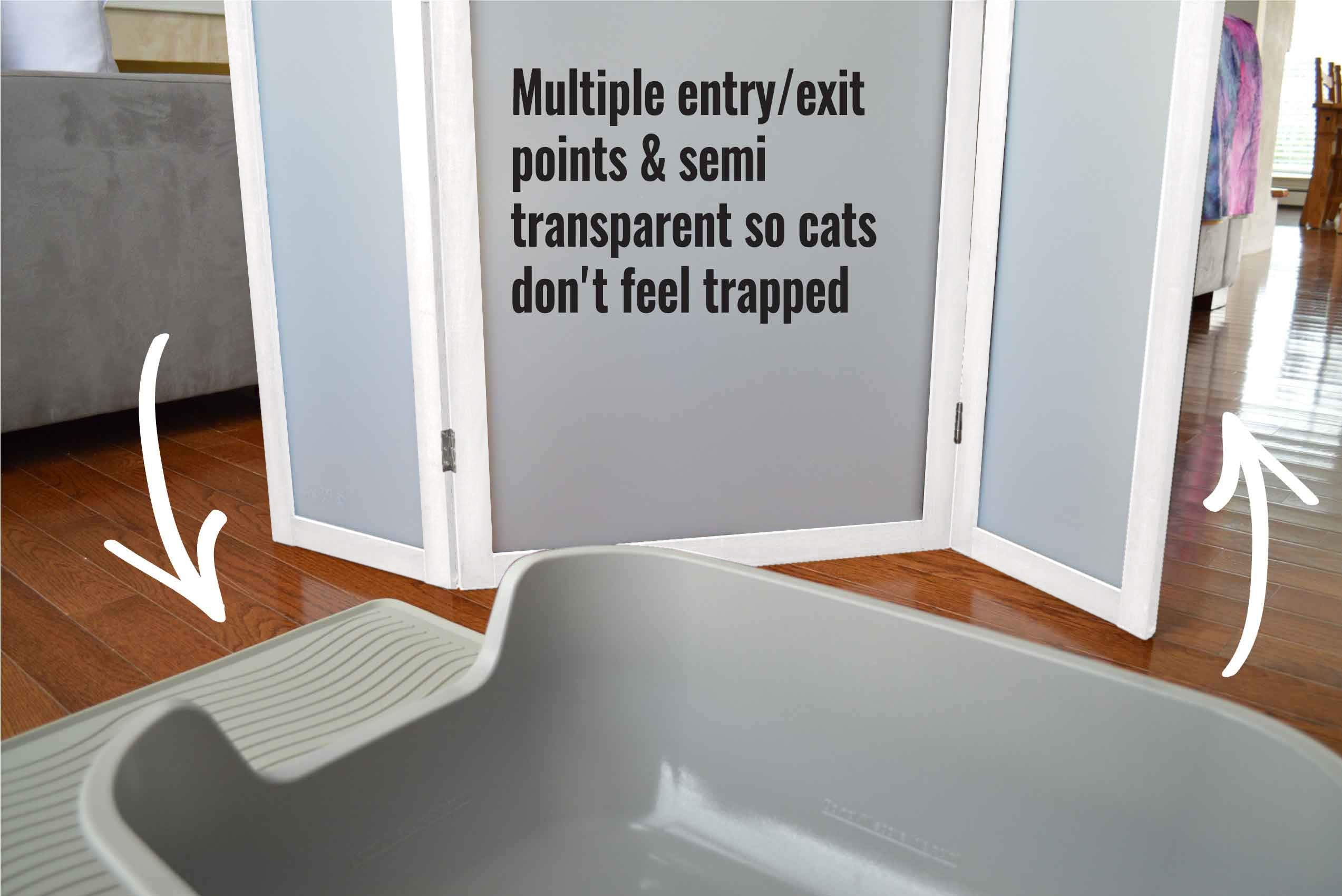 PetFusion ModestCat ouvertures multiples, accessibilité pratique pour votre chat.