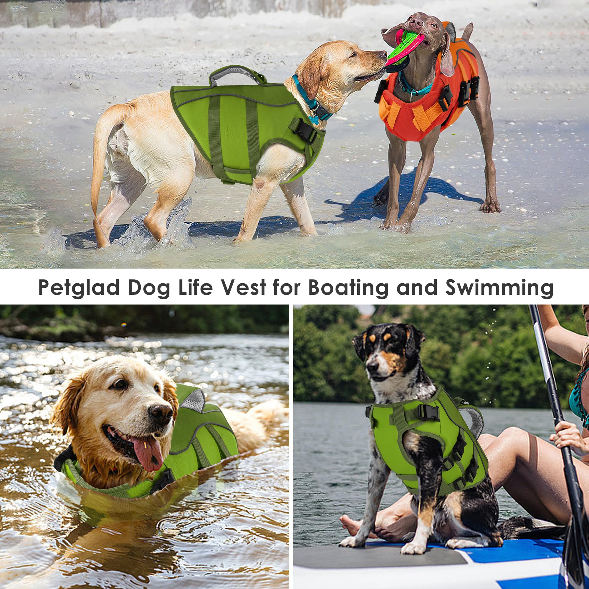 Gilet Petglad assure confort et mouvement lors de la baignade.