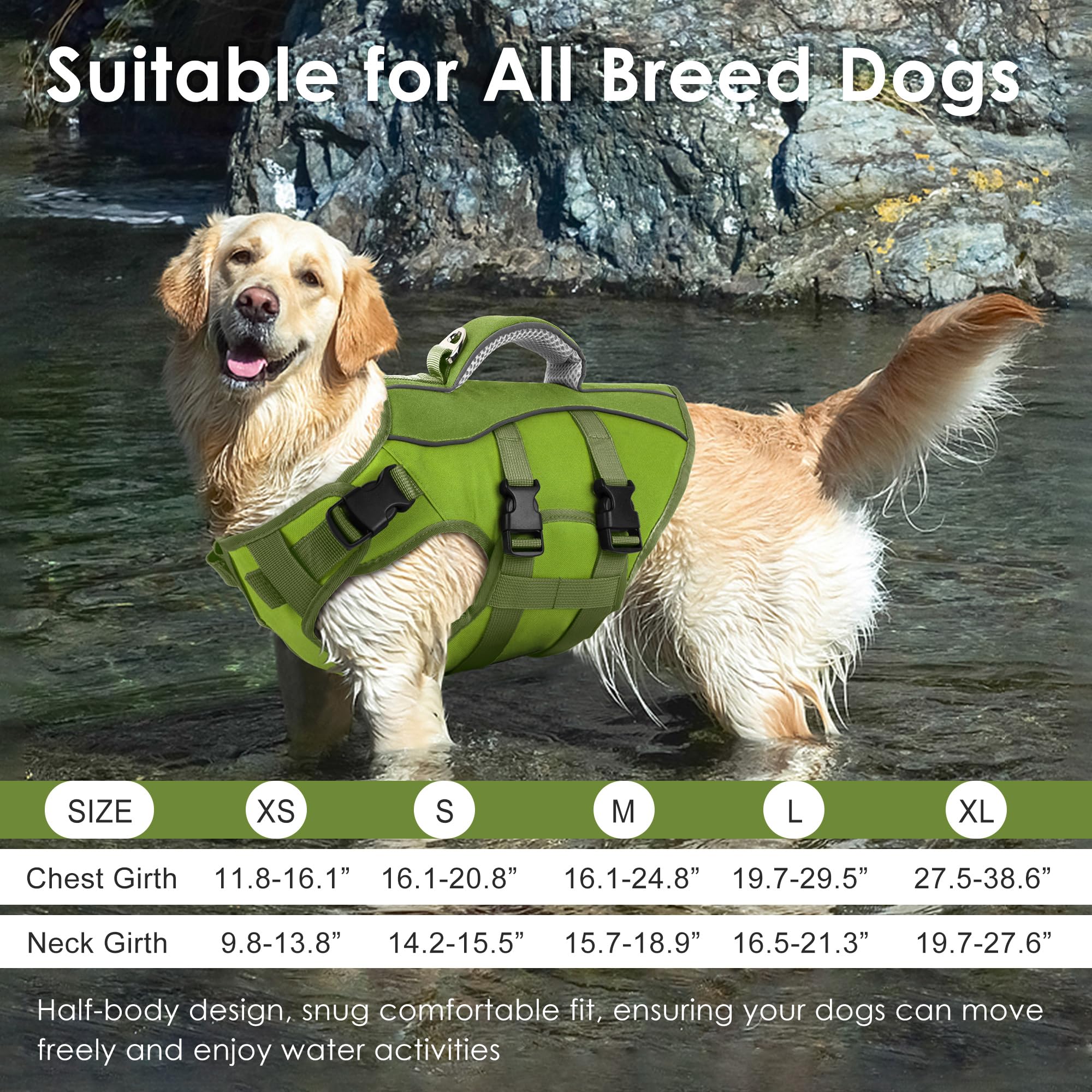 Gilet Petglad couleur vert armée idéal pour sorties nautiques.