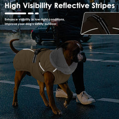 Petglad manteau chien bandes réfléchissantes pour meilleure visibilité