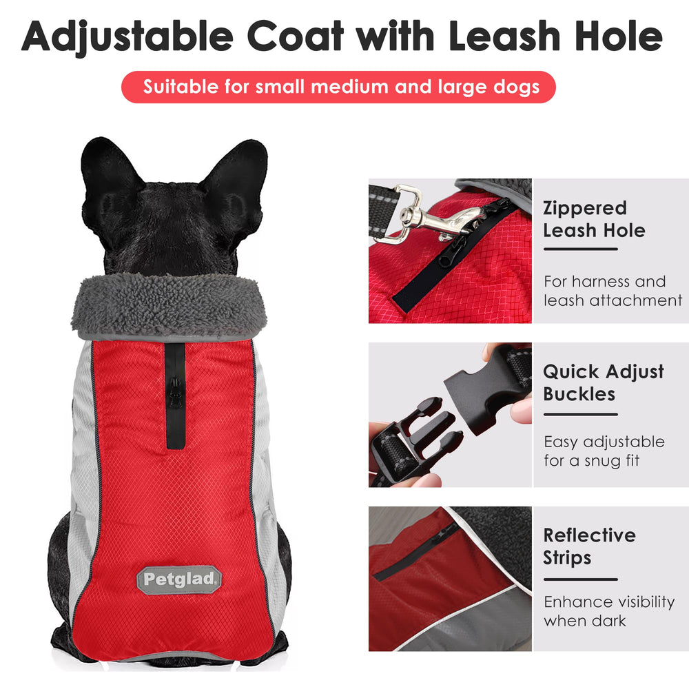 Manteau Petglad col haut, chaleur enveloppante lors des froides journées.