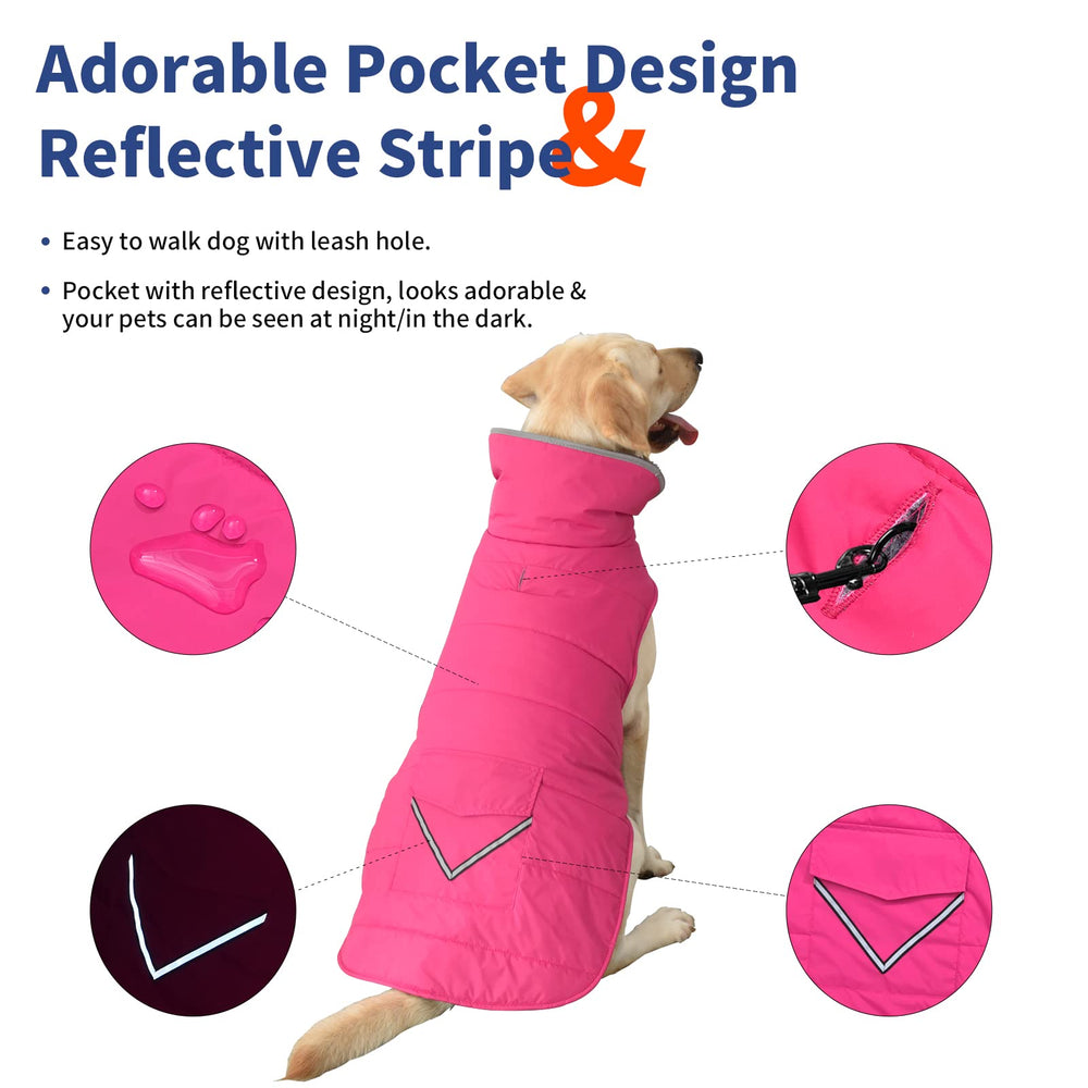 Manteau Petglad doublé de polaire douce, chaleur agréable lors des journées froides.