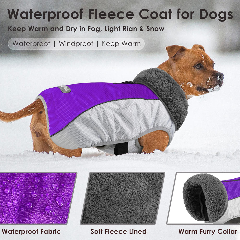 Petglad manteau chien doublure polaire epaisse garde chaleur.