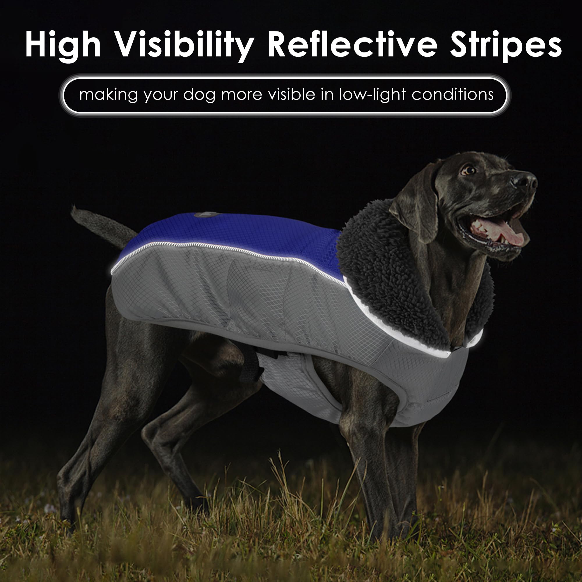 Petglad manteau chien fermeture à boucle ajustable pour un ajustement optimal.