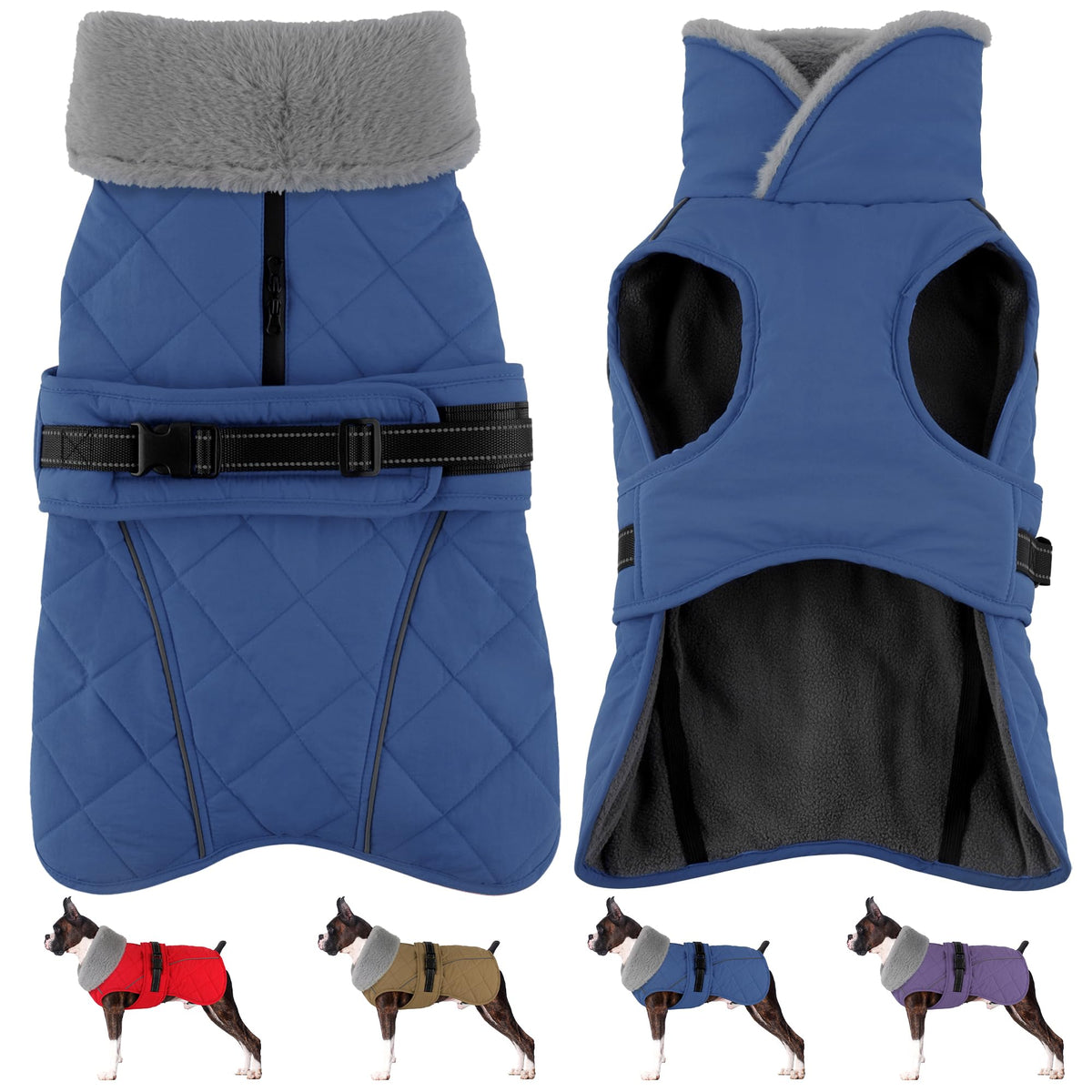 Manteau imperméable Petglad pour chien, garde l'animal au sec même par temps humide.