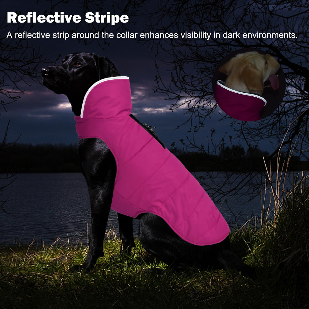 Petglad manteau hiver chien fermeture etanche, protege du vent et de la pluie legere.
