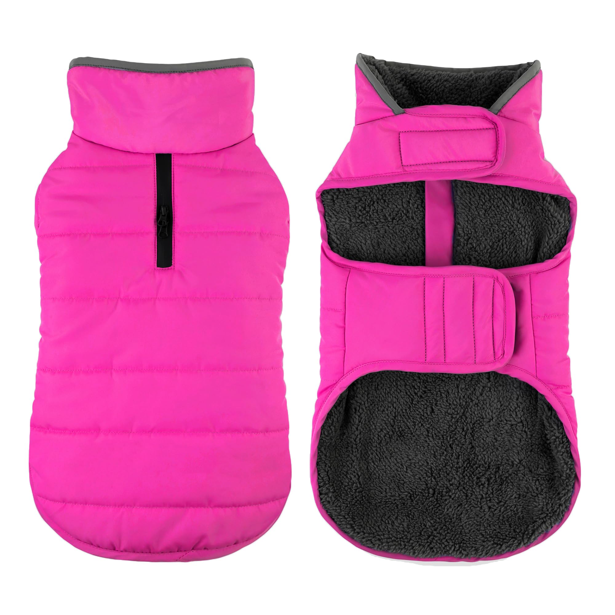 Petglad manteau hiver chien reflechissant, visibilite accrue lors des sorties nocturnes.