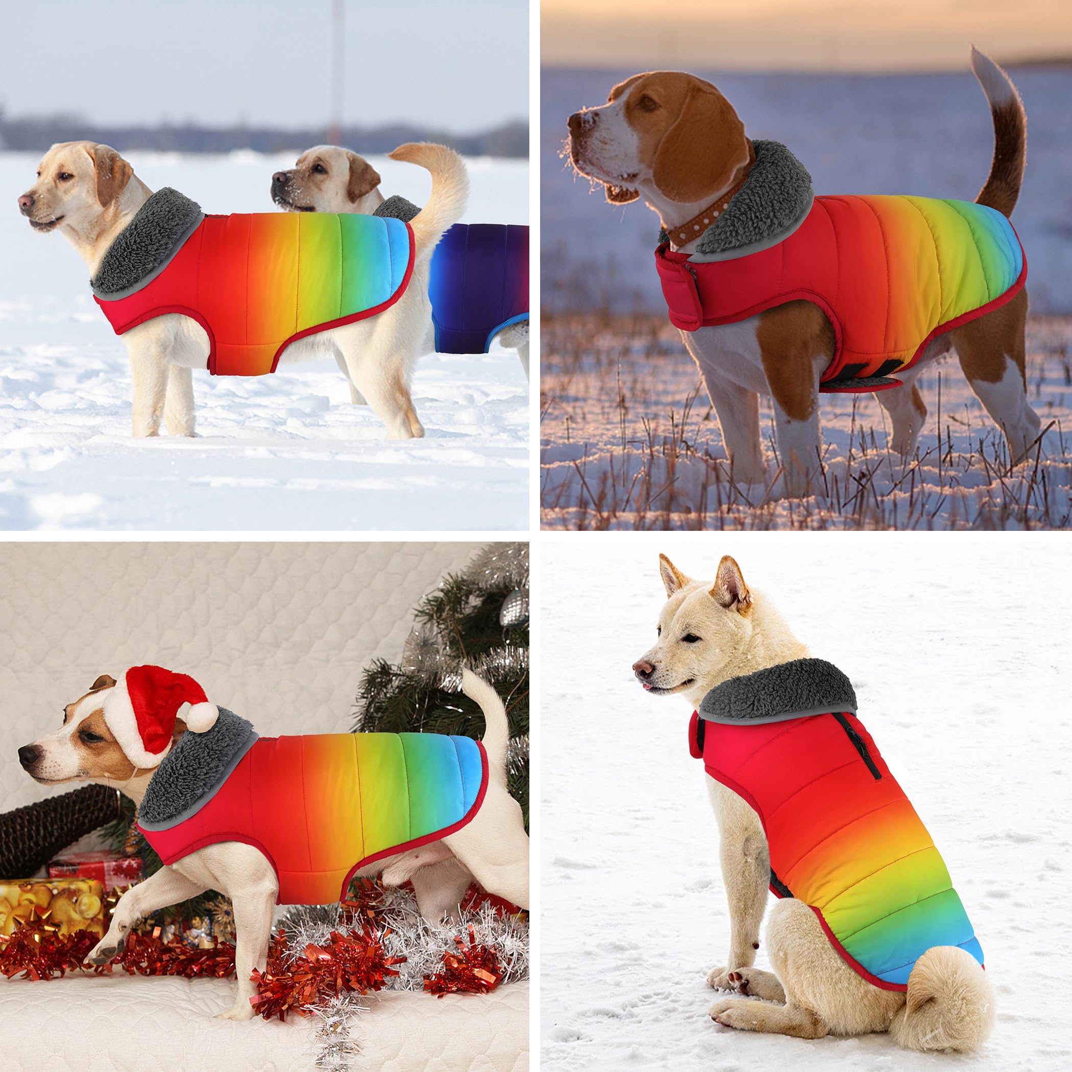 Petglad manteau hiver chien sorties nocturnes, sécurité et visibilité accrues.