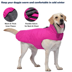 Petglad manteau hiver chien trou harnais, connexion rapide avec la laisse sans retirer le manteau.