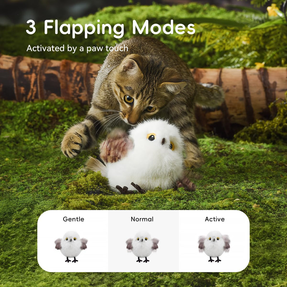 Petgravity Gazouillis réaliste: oiseau qui attire la curiosité du chat.