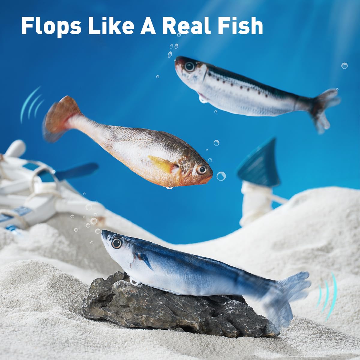 Petgravity poisson mode battement 3, expérience interactive variée.