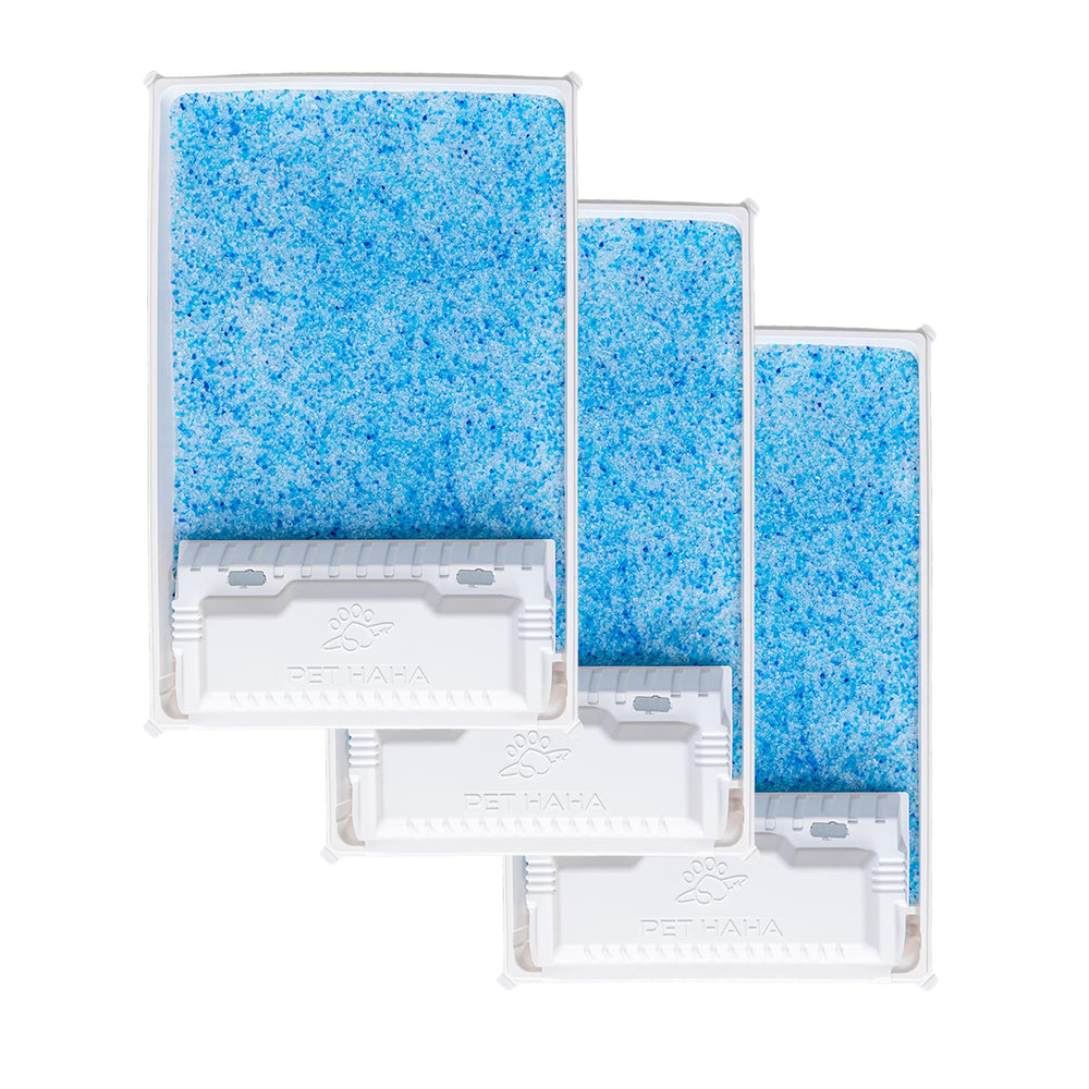 PET HAHA base litière Crystal pour chat, réutilisable et durable.