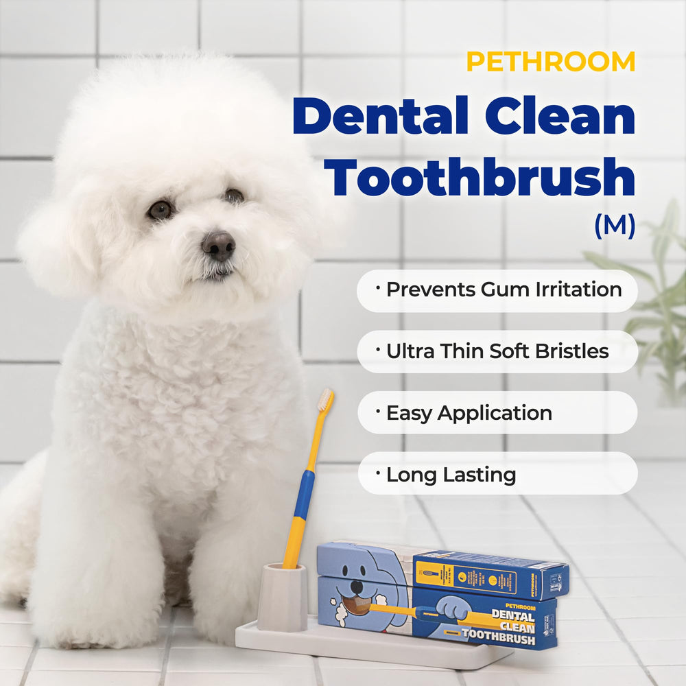 PETHROOM poils microfibre 0,08 mm pour éliminer tartre et mauvaise haleine.