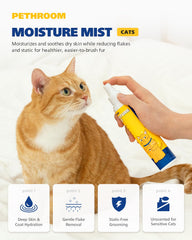 PETHROOM brume en spray faciliter l’application et démêlage du chat.