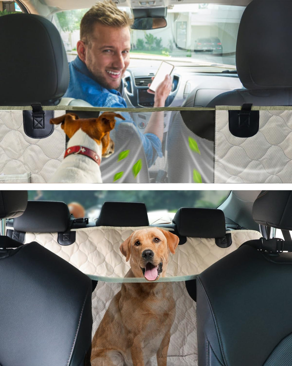 PETICON housse de siège chien fenêtre mesh assure une meilleure circulation d'air