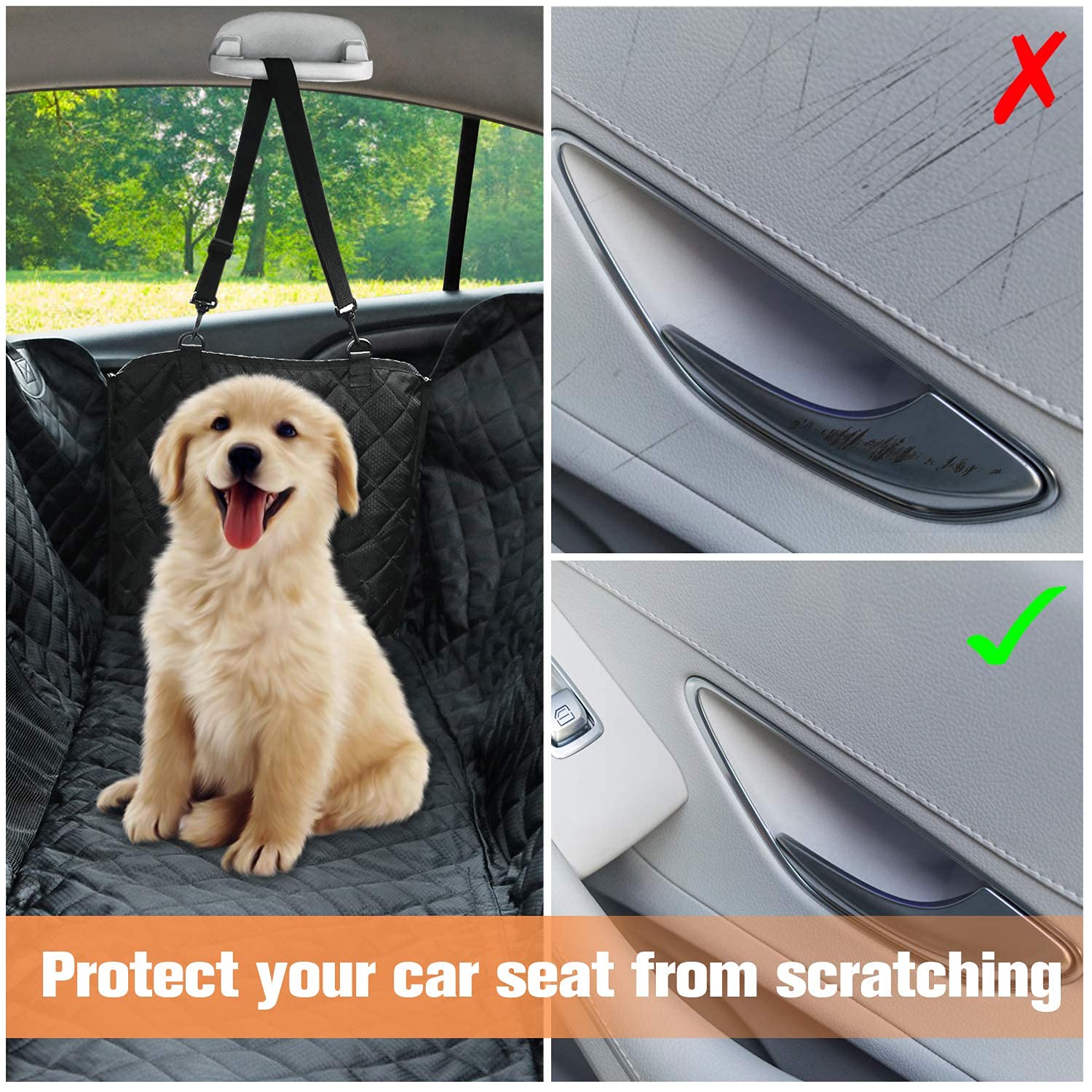 PETICON hamac chien mode double pour sécurité et confort