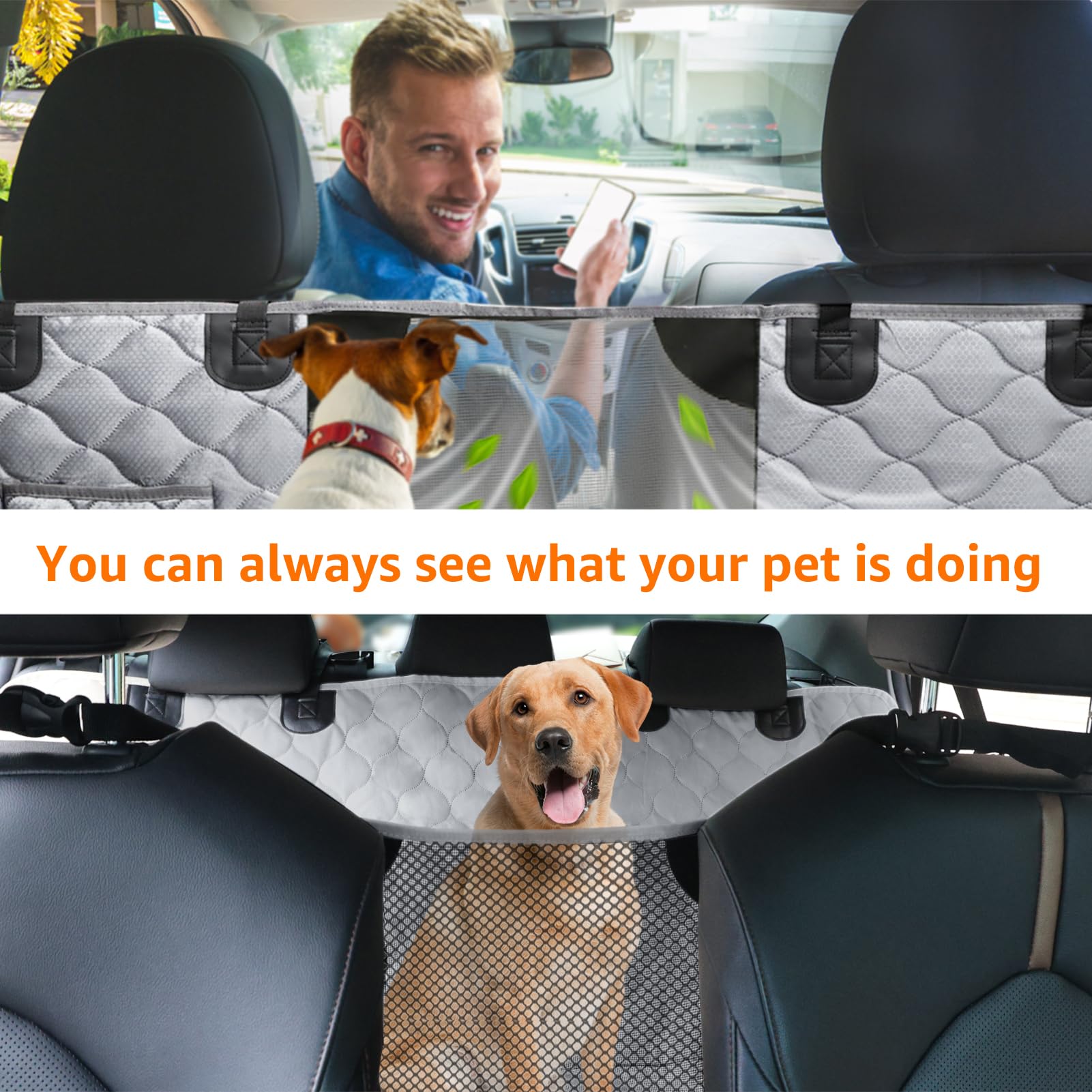 PETICON housse-siege-chien nettoyage-facile se nettoie avec chiffon humide ou aspirateur.