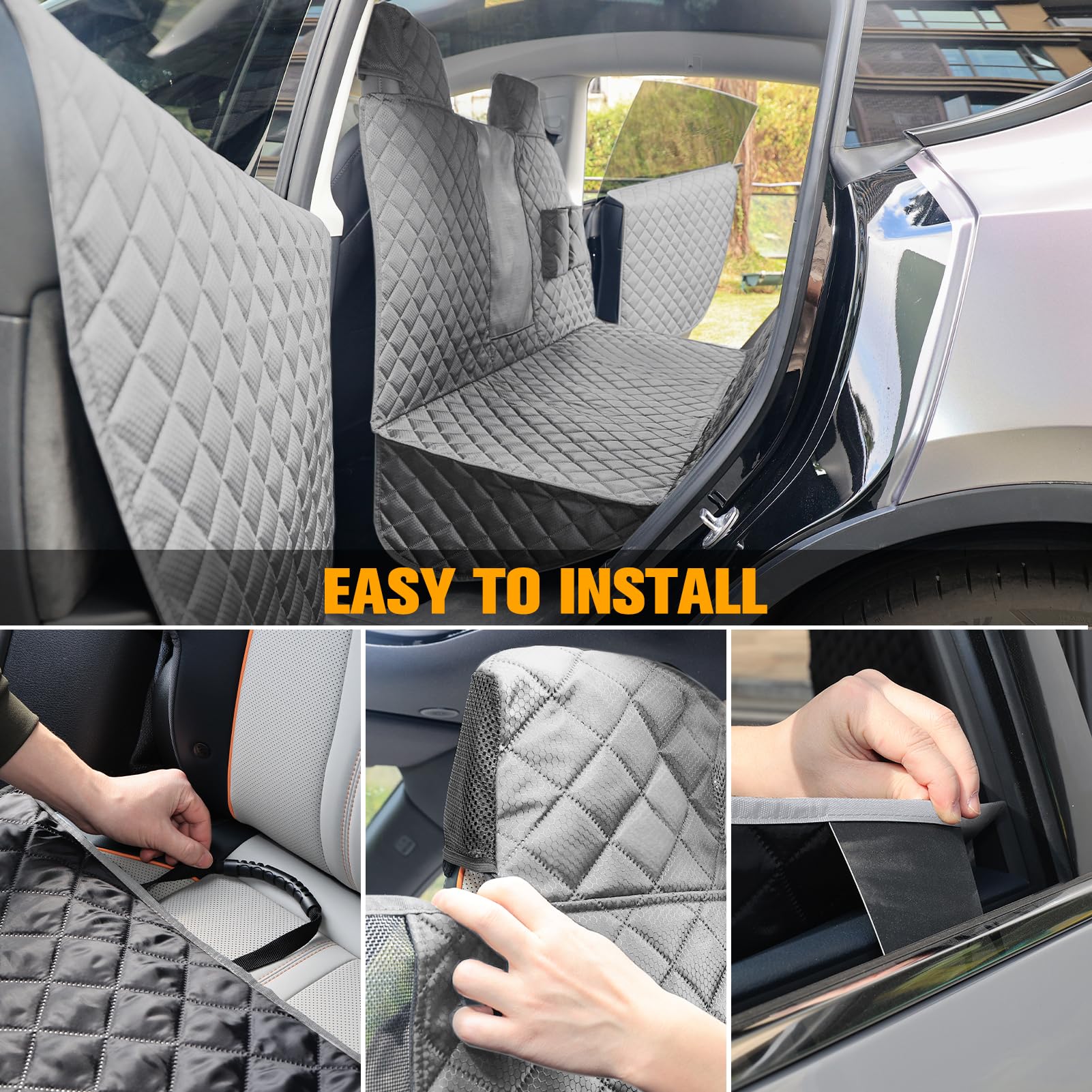 PETICON installation simple — ajustement rapide sur Tesla sans outils.