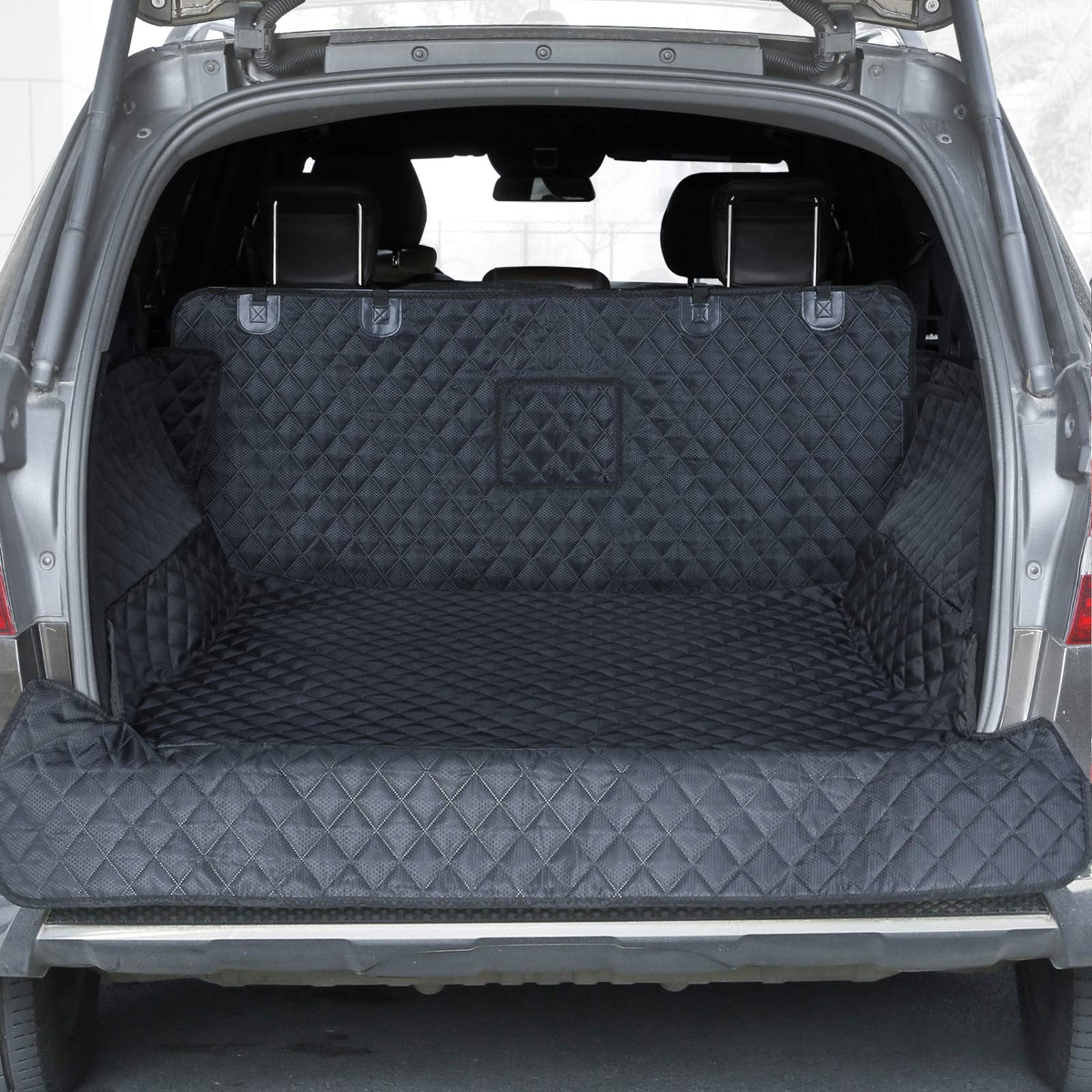 PETICON Tapis coffre SUV grand format protège l’intérieur des griffes.