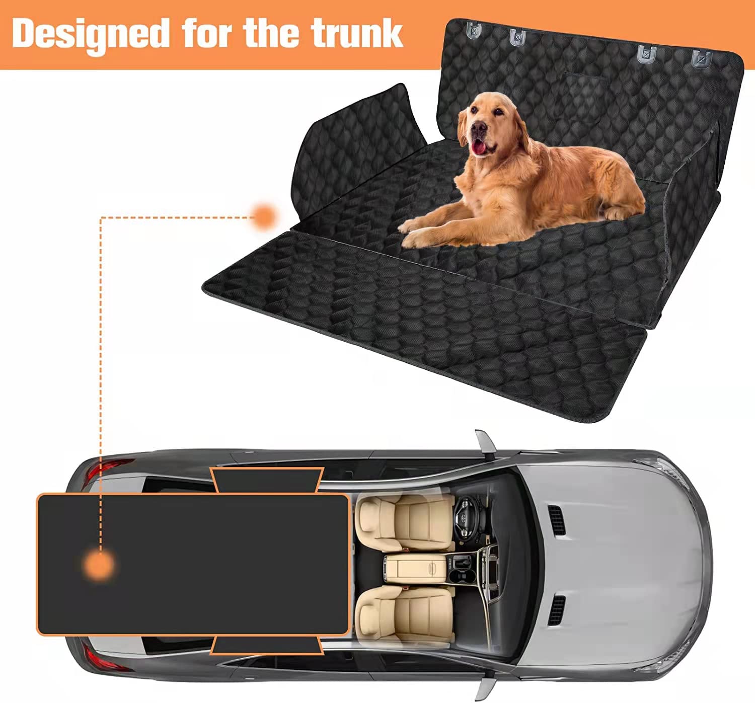 PETICON Tapis coffre SUV protection des parois latérales contre les rayures.