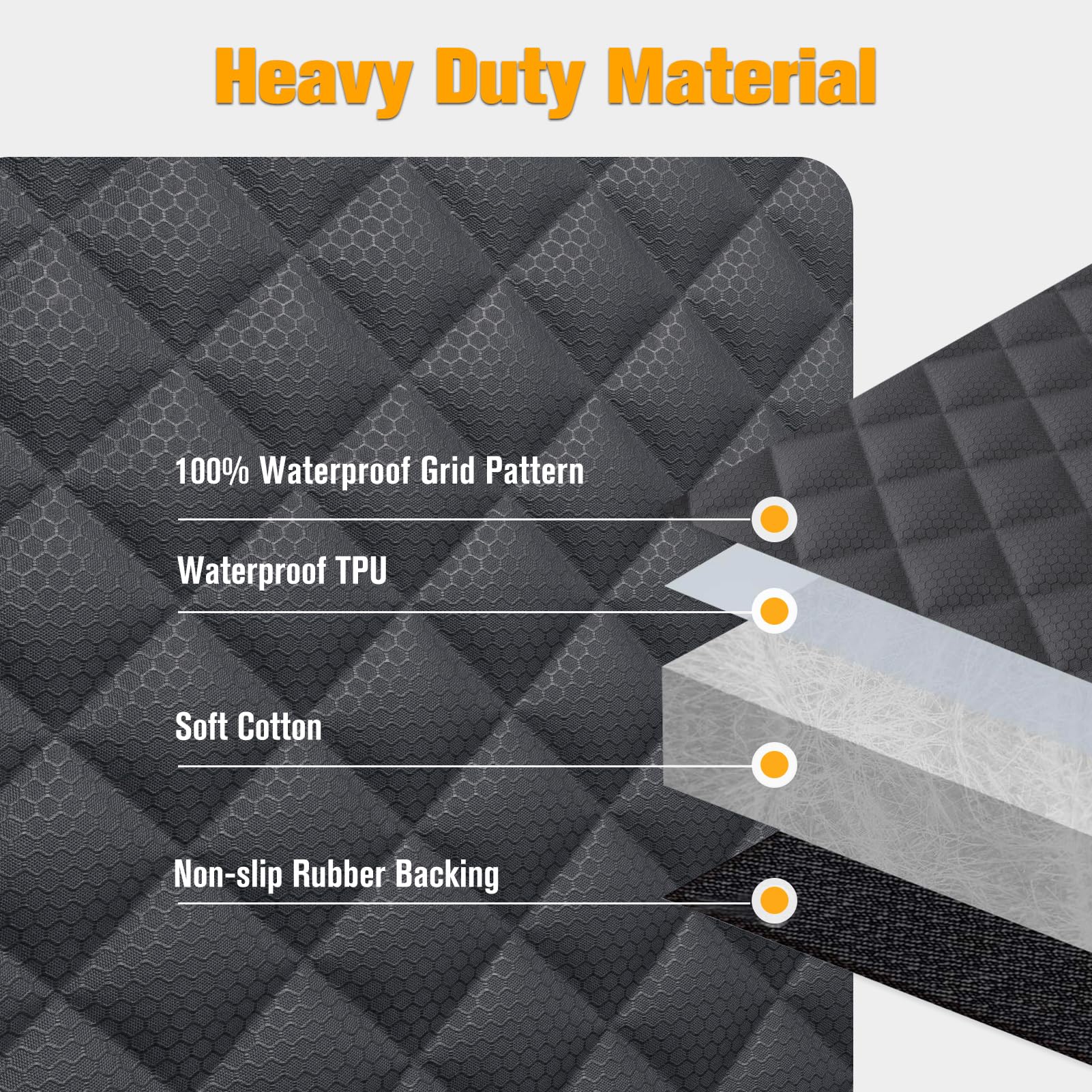 PETICON tissu Oxford 600D imperméable et durable pour une longue durée d’utilisation.
