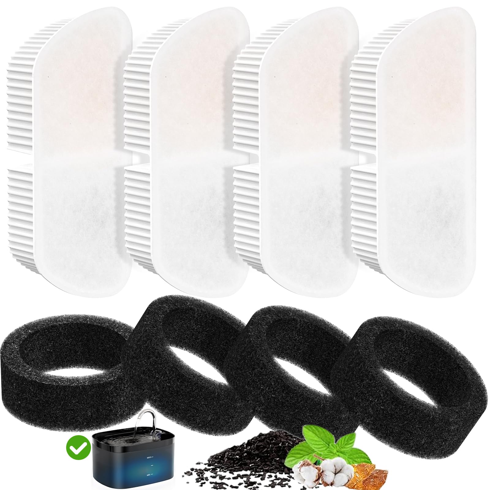 Filtre Petilog pour fontaine chat 84oz, eau plus fraîche et propre.