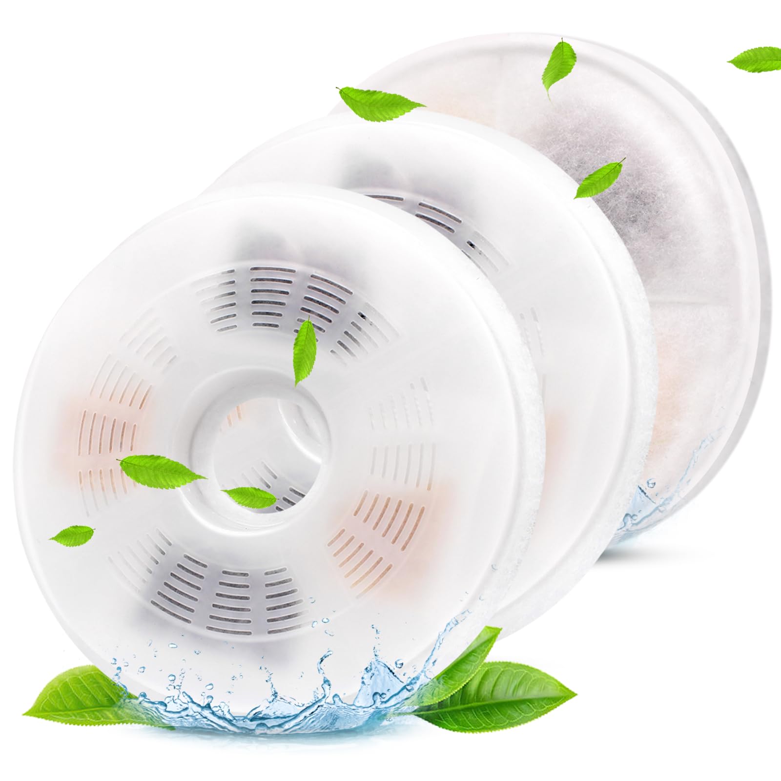 Filtre Petilog pour fontaine Catit rond, eau plus fraîche et propre.