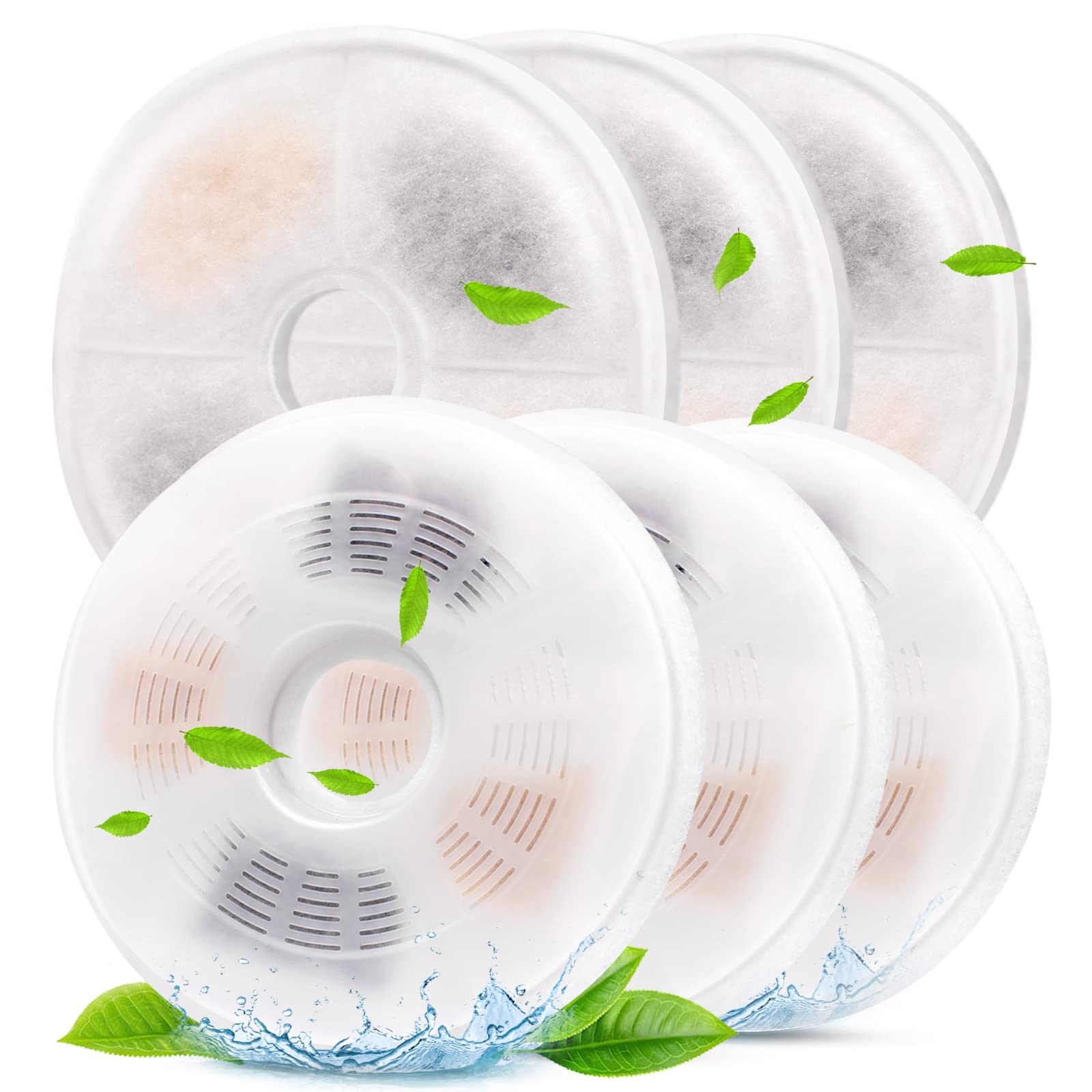 Filtre Petilog pour fontaine chat, pack de six, eau plus fraîche pour votre chat.